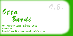 otto bardi business card